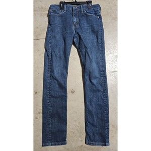 Levis 510 Skinny Fit Mens Jeans Blue Denim Dark Wash Size 32x34